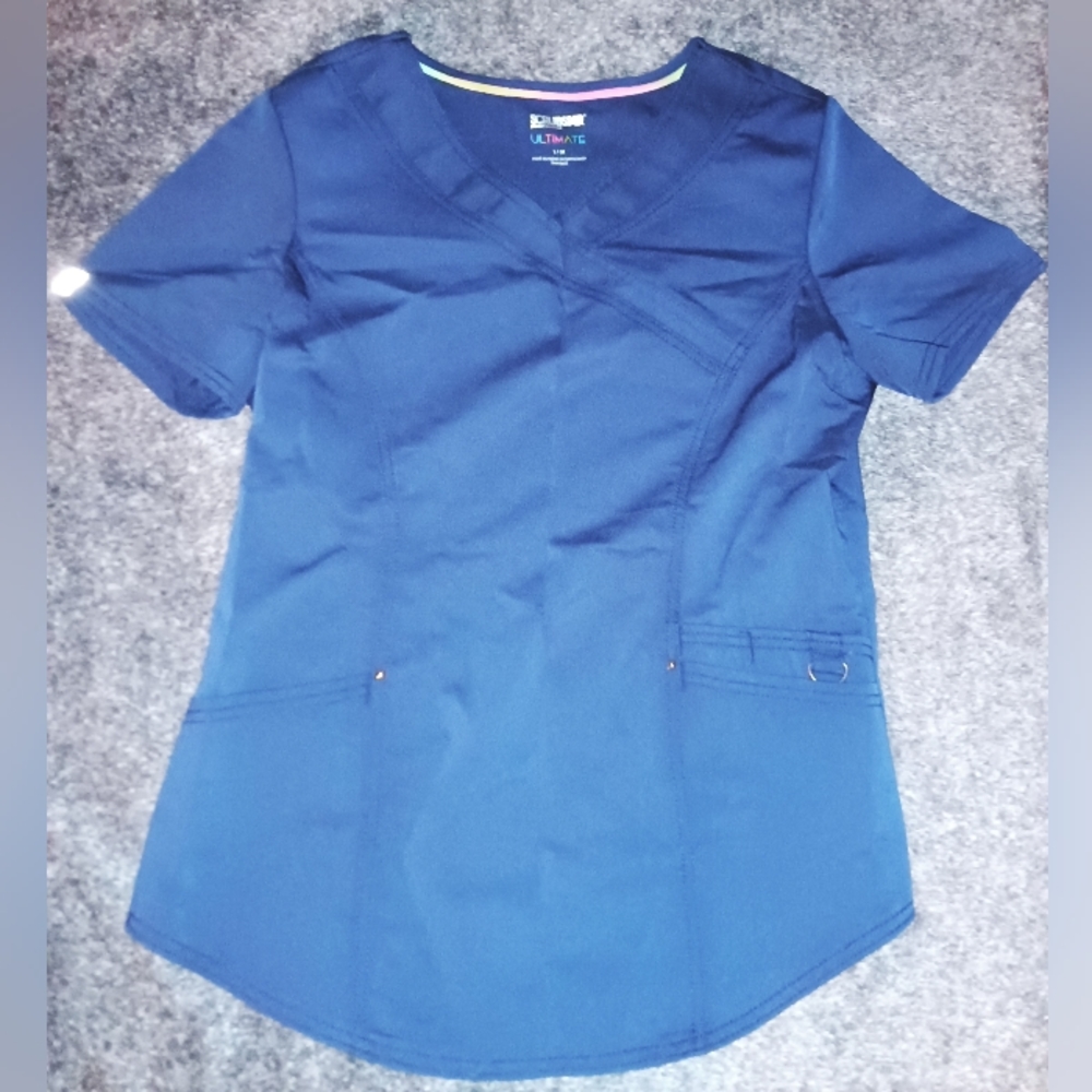Blue Nurse Scrub Shirt